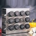 Metalla 12 Bottle Stainless Steel Spice Rack